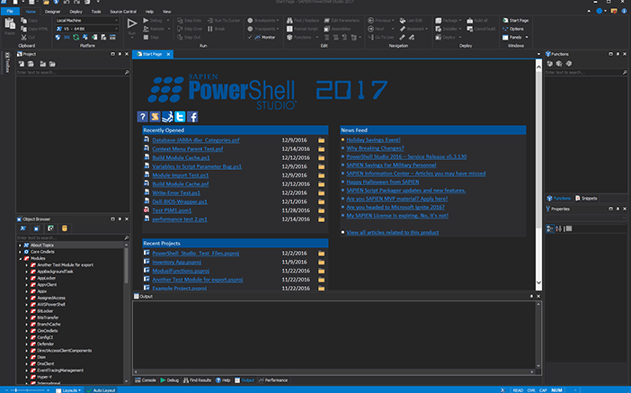 Sapien editor Powershell